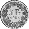 &frac12; Franc (50 rappen)